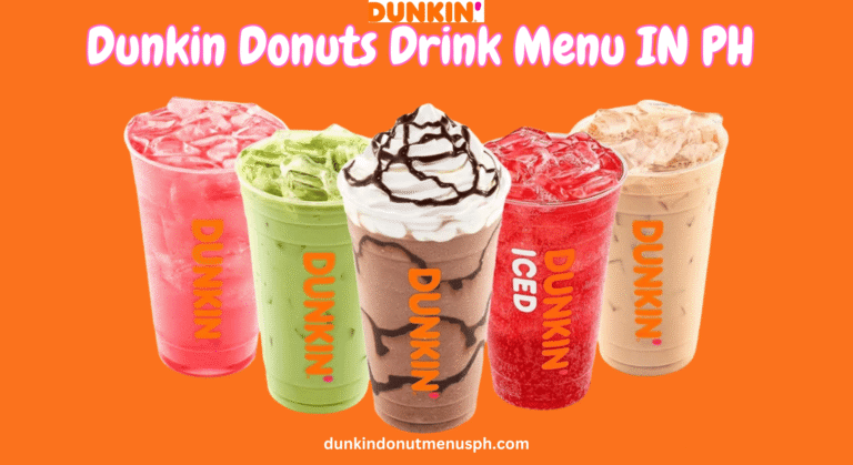 Dunkin' Donuts Drinks Menu