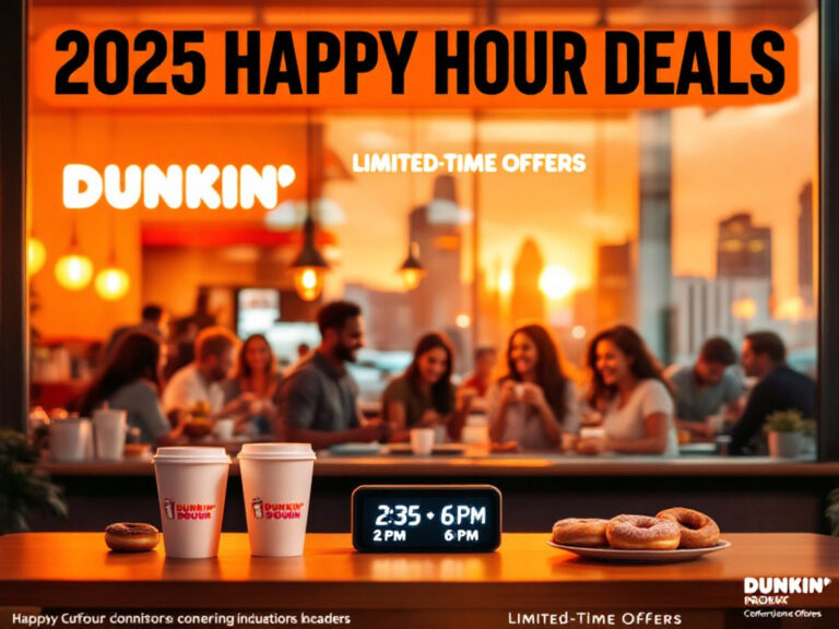 Dunkin’ Happy Hour 2025: Best Coffee Deals, Timing, and Tips