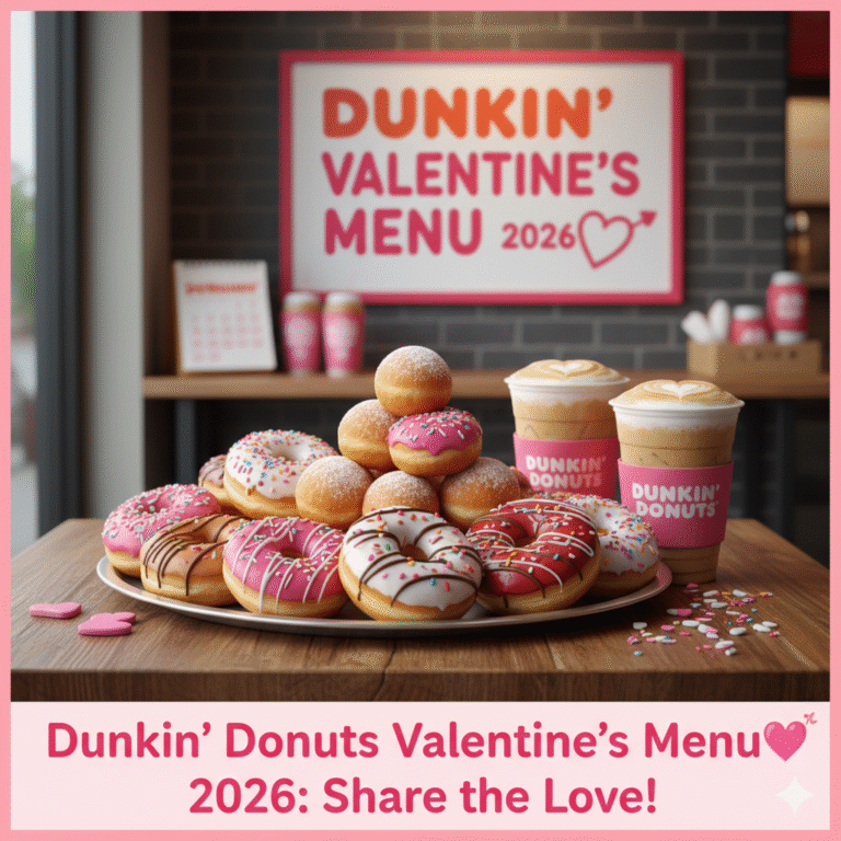 Dunkin Donuts Valentine’s Menu💘 2026