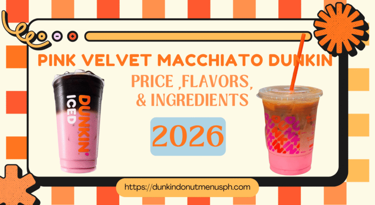 Dunkin’ Donuts Bunwich Menu Philippines 2025/26